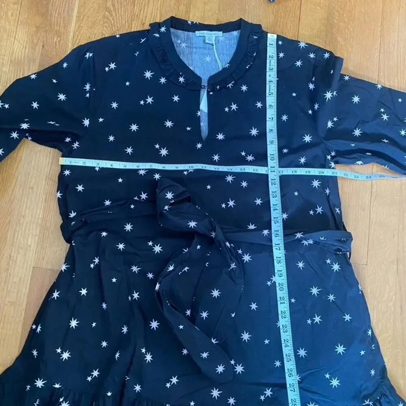 NWT Free Assembly Star Print Ruffle Dress - Picture 15 of 16